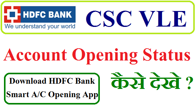hdfc bank account status