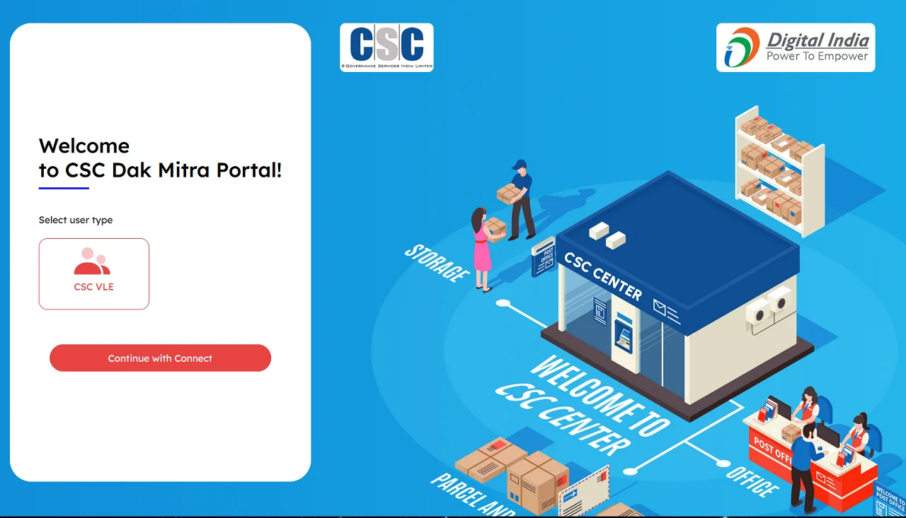csc dak mitra portal