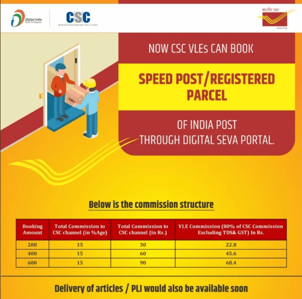 CSC Dak Mitra Parcel Booking/CSC Dak Mitra Portal Registration