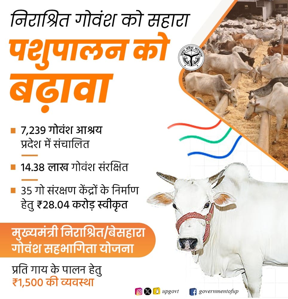 मुख्यमंत्री बेसहारा गोवंश सहभागिता योजना