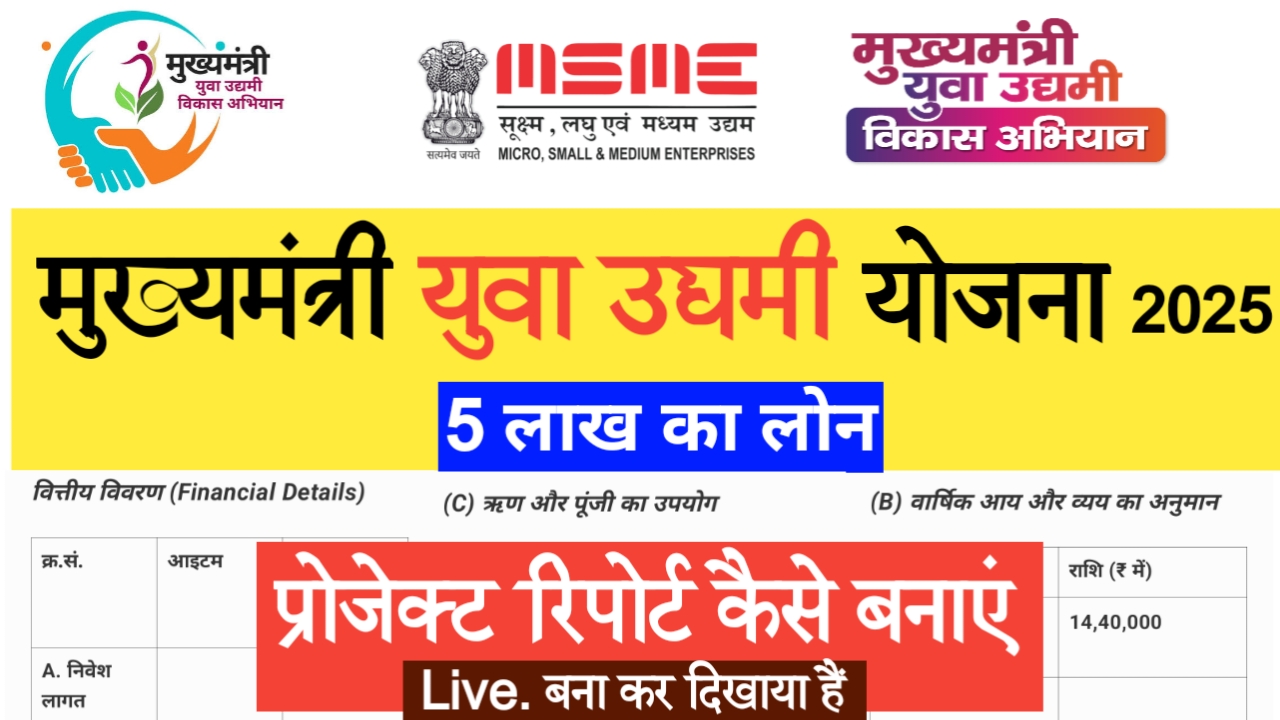 mukhyamantri yuva udyami yojana project report