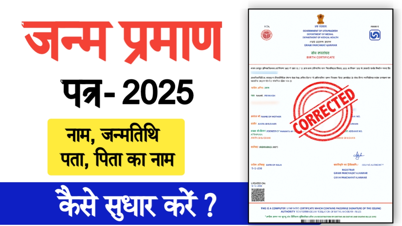 Birth Certificate Correction Online