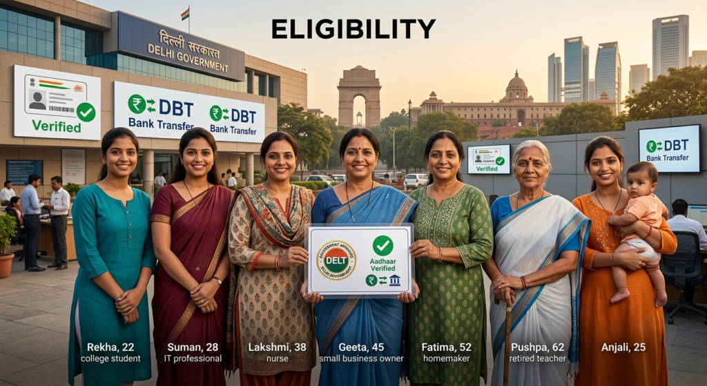 Delhi Mahila Samman Yojana Eligibility